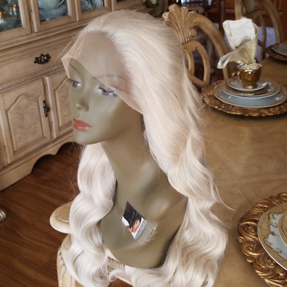 White Blonde Lace Front Wig 22-26 inches